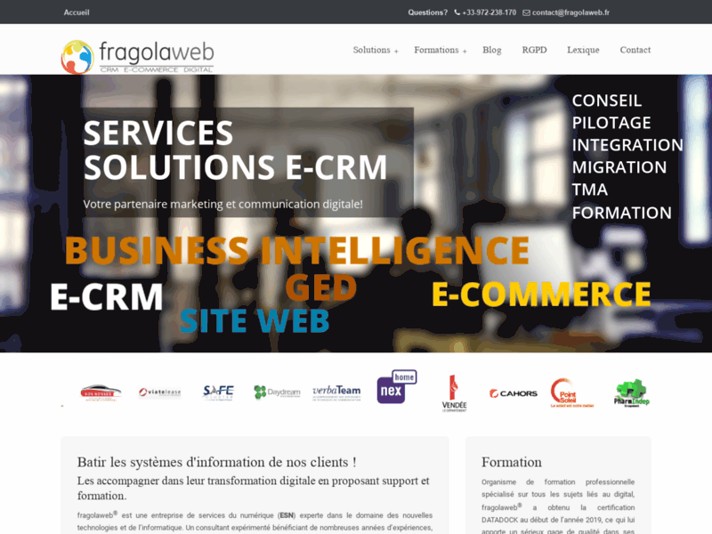 Fragolaweb : Solutions CRM & E-commerce