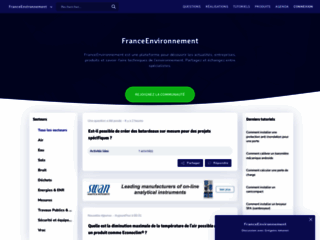 Détails : FranceEnvironnement - Plateforme spécialisée
