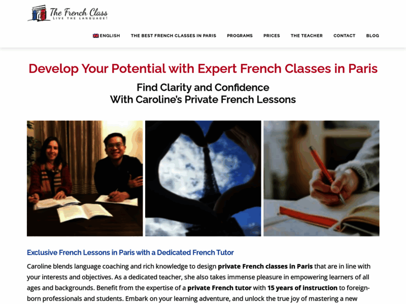 Professeurs de français à Paris et cours particuliers de français