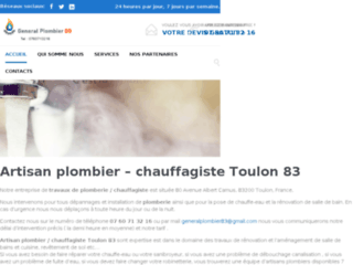 Artisan plombier - chauffagiste Toulon 83 - Tel: 07 60 71 32 16
