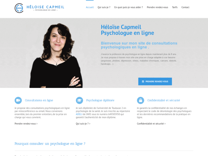 Psychologue en ligne : Héloise Capmeil