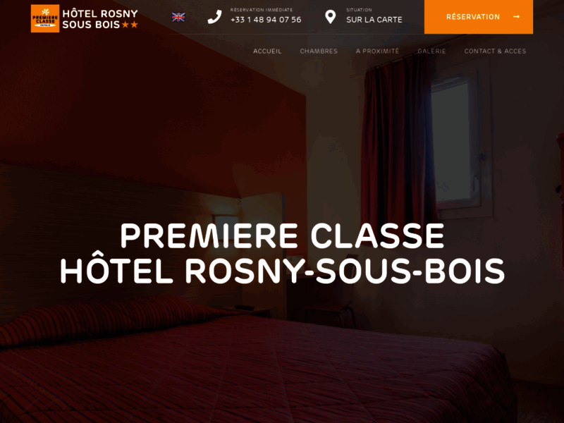Hôtel Première Classe Rosny-Sous-Bois à l'est de Paris