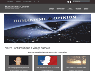 Valeurs humanistes - Politique humaniste - Opinion humaniste 