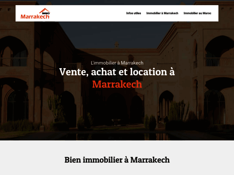 Immobilier luxe marrakech