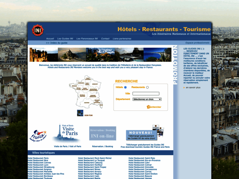 Guide des Hotels et Restaurants INI France