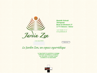 Détails : Le Jardin Zen à Nyon, Suisse - Espace ayurveda - Massages , traitements ayurvédiques