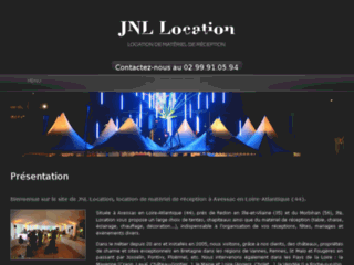 Détails : JNL Location : Location mobilier et matériel de réception