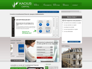 Détails : Investissement financier, épargne et défiscalisation - Kacius capital 