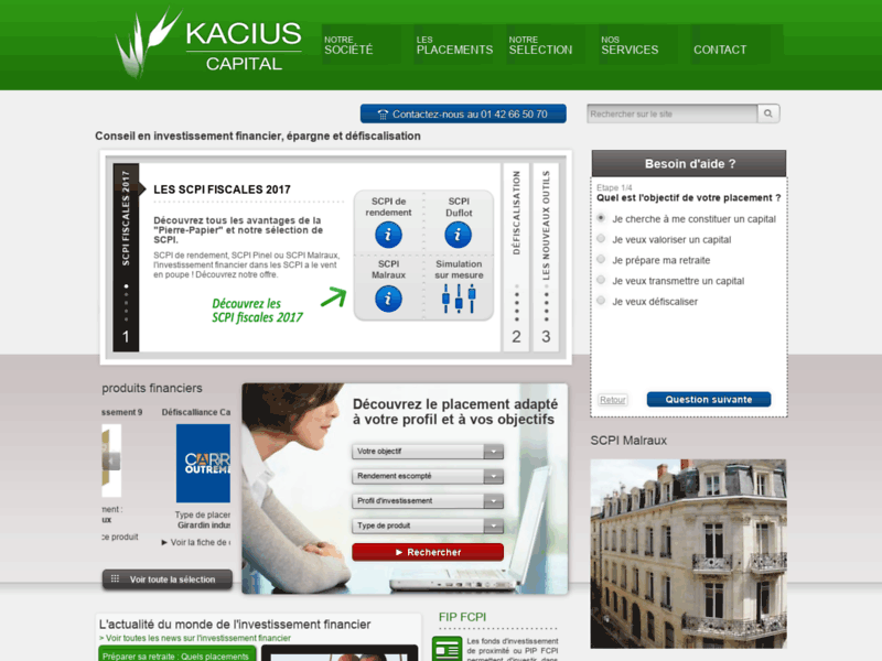 Investissement financier, épargne et défiscalisation - Kacius capital 