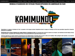 Kamimundo agences de voyage francophones en Amerique du Sud