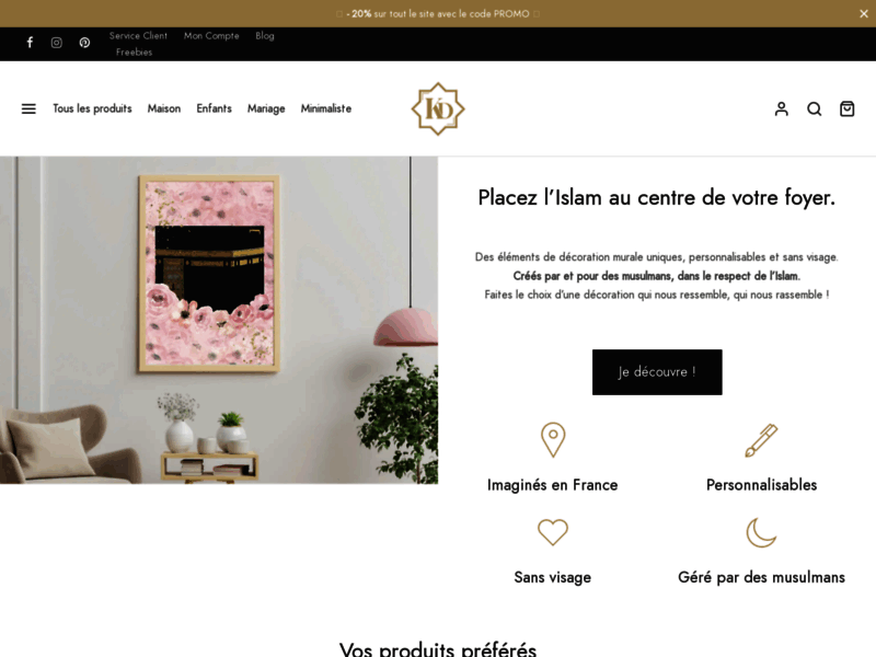 Kariizmaa Design - Boutique en ligne de déco islam