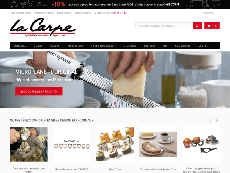 La carpe : boutique en ligne d'ustensiles de cuisine haut de gamme