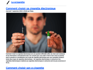 Détails : E-cigarette électroniqe