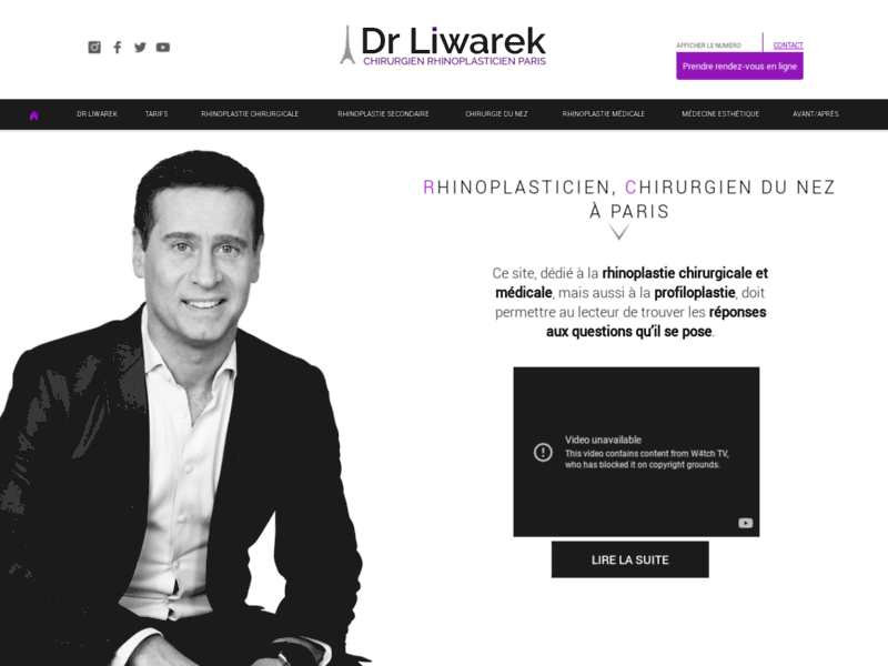 Rhinoplastie - Dr Liwarek chirurgie esthétique