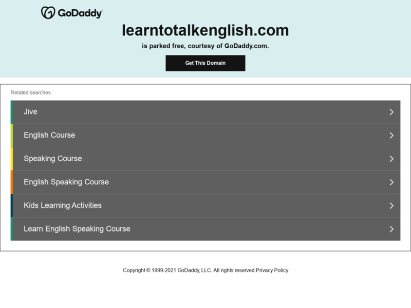 Learn to Talk English, cours d'anglais particuliers à domicile ou par internet