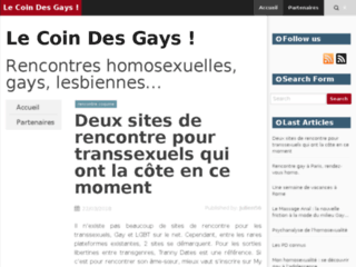 Blog informatif et divertissant autour de l'homosexualité