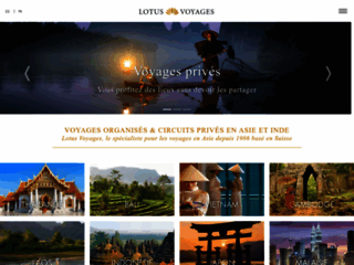 Détails : Lotus Voyage: spécialiste de voyages en Asie