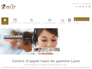 Détails : M'lr développement centre d'appel haut de gamme Lyon
