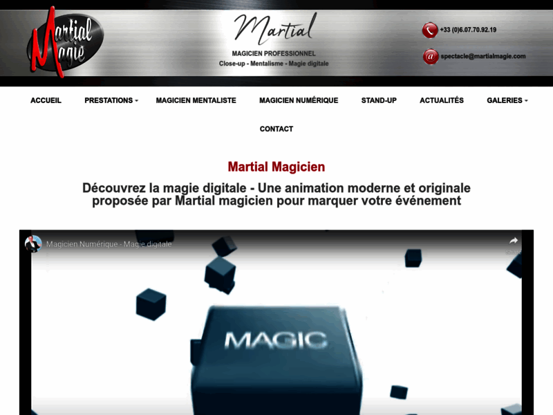 Martial magicien à Paris