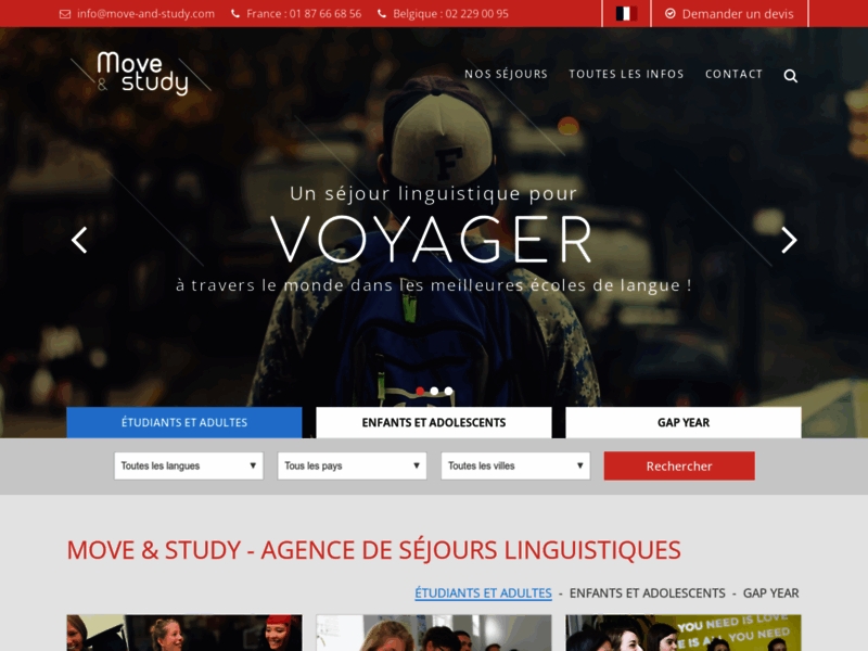 Voyage linguistique : Move and Study