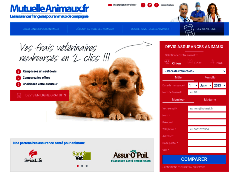 Assurance chien - Mutuelle Animaux