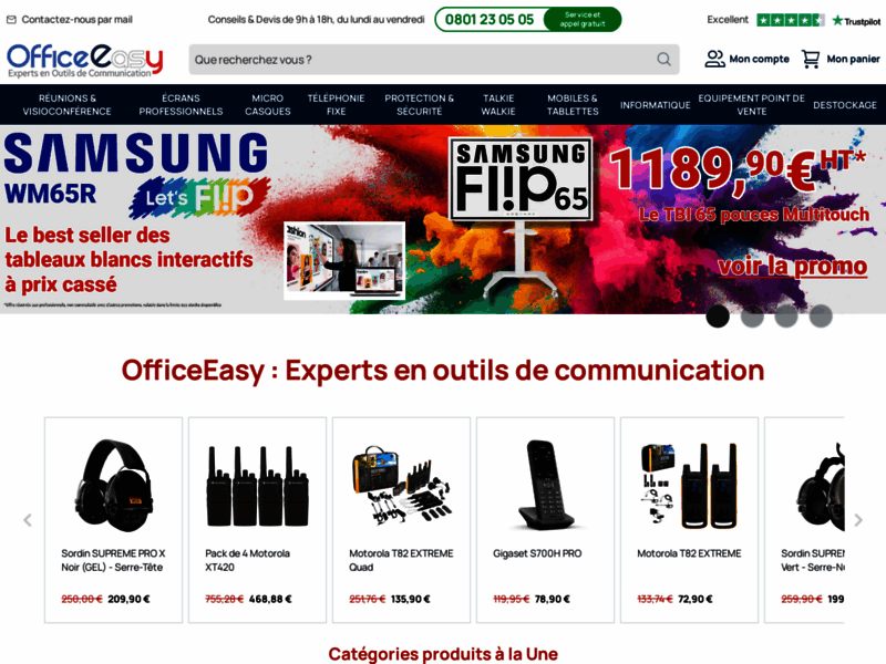 Téléphones Professionnels sur OfficeEasy.fr