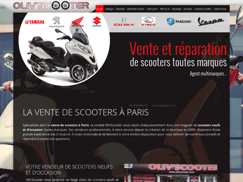 Oliv’Scooter, vente et réparation de scooter, Paris 19ème