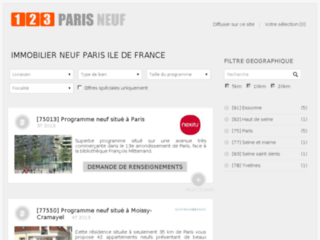 Détails : Immobilier neuf Paris