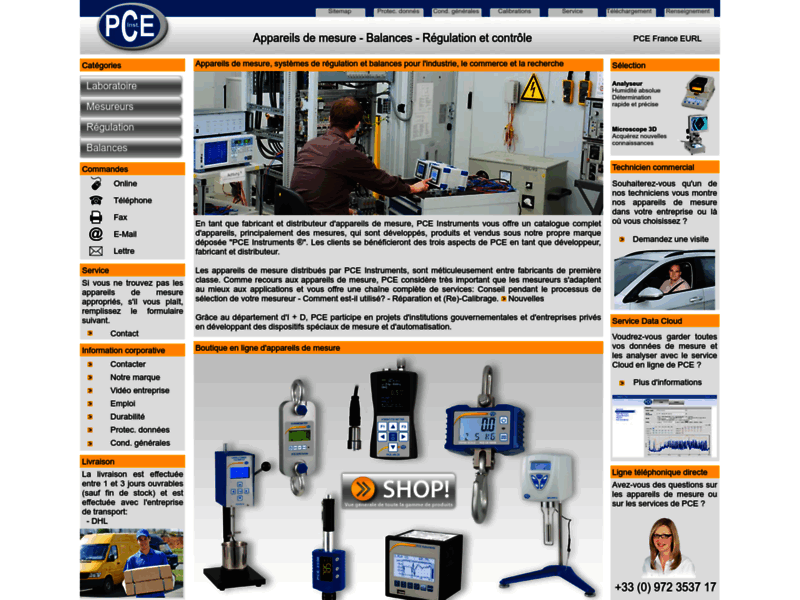 PCE Instruments de mesure et de contrôle