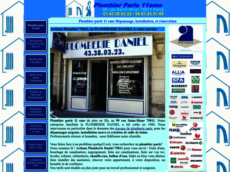 Plombier Paris 11 Plomberie Daniel Artisan
