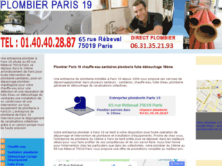 Détails : Plombier Paris 19