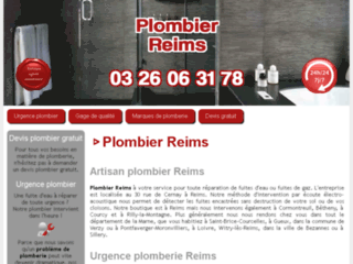 Détails : Dépannage en plomberie à Reims