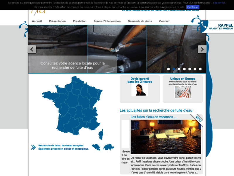 Recherche de fuites d’eau en France