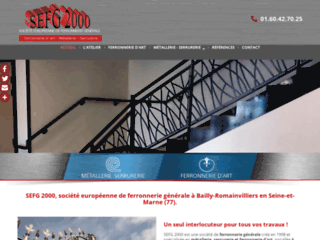 Détails : Portails coulissant et rampe escalier fer forgé Seine et Marne - SEFG2000