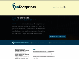Détails : Footprints SEO