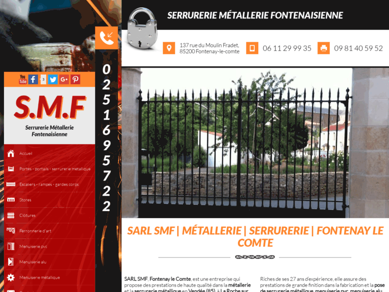 SMF, Entreprise de métallerie