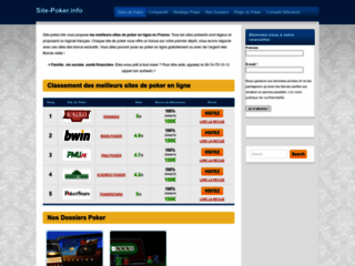 Détails : Meilleurs sites de poker en ligne - www.site-poker.fr
