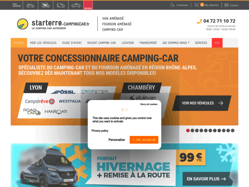 Location Dépôt Vente Camping Car