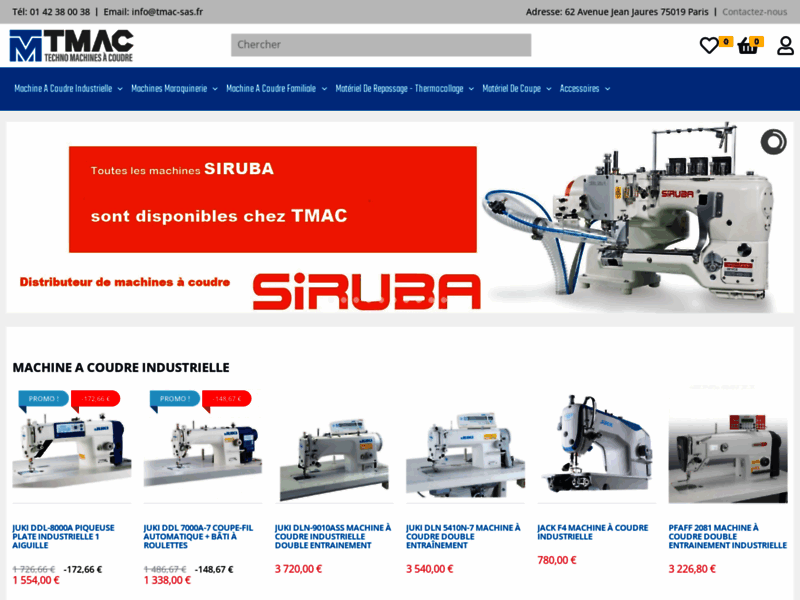 TMAC vente des machines à coudre
