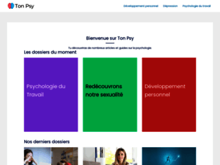 Détails : TonPsy - Psychologie en ligne