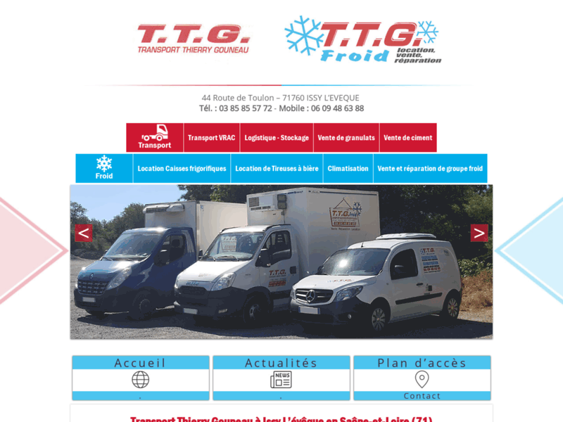 Société de transport de vrac TTG dans toute la France