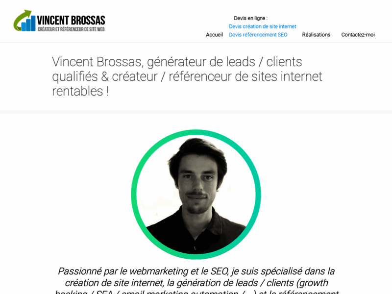 Créateur de site internet - Vincent Brossas