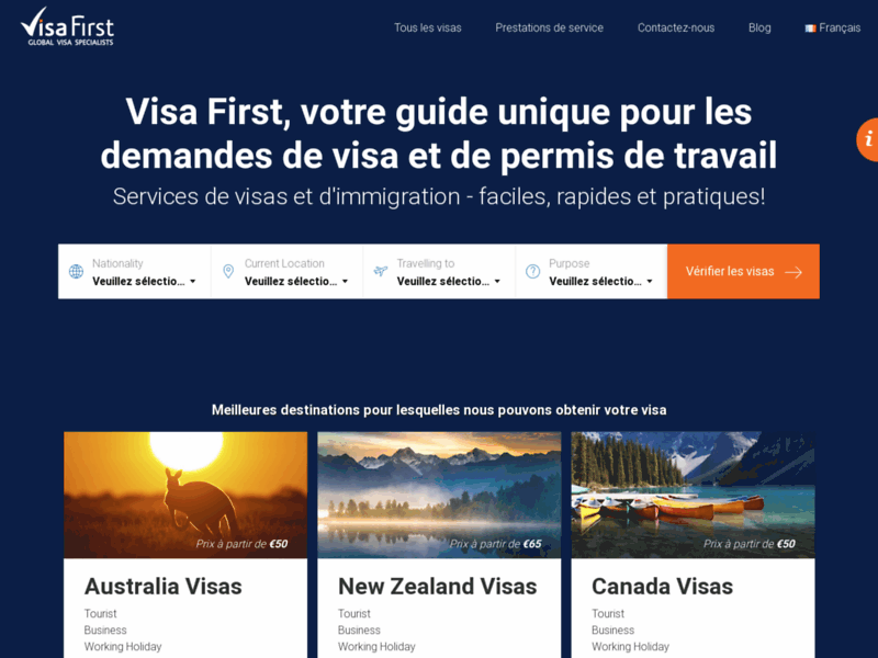 Visas vacances-travail Australie, Russie, Inde, Chine - Visa First