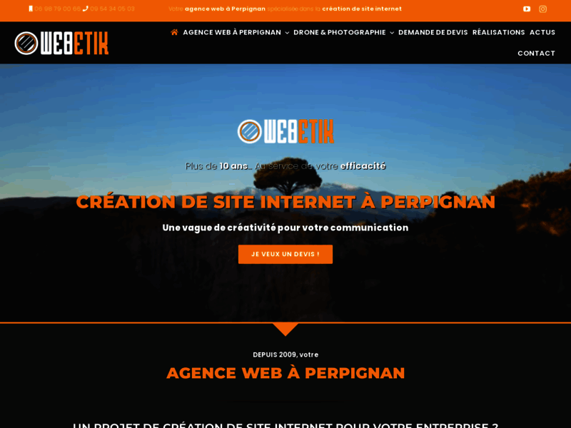 Creation site internet à Perpignan