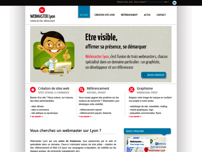 Webmaster Lyon - création de site web 