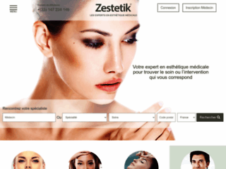 Détails : Zestetik, rendez-vous médicaux en ligne