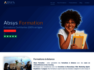 Détails : Absys Formation, formations certifiantes 100% en ligne