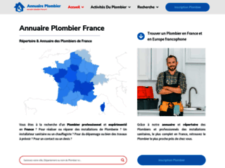 Votre annuaire de référence des plombiers en France