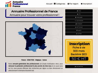 Annuaire généraliste des professionnels de la France