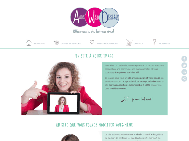 Aude-webdesign, création de sites web et mobiles
